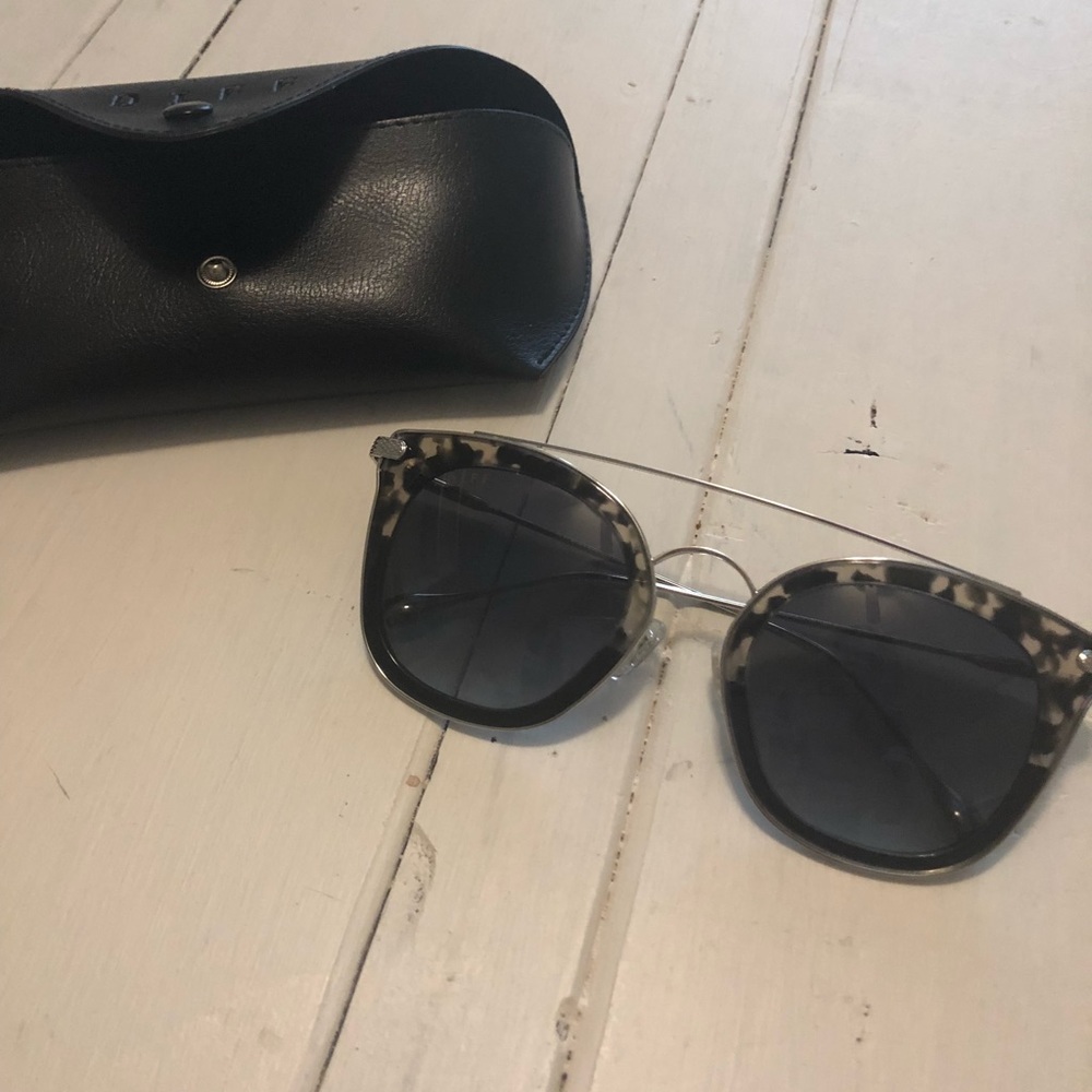 Diff Eyewear, gunmetal and tortoise- never worn!